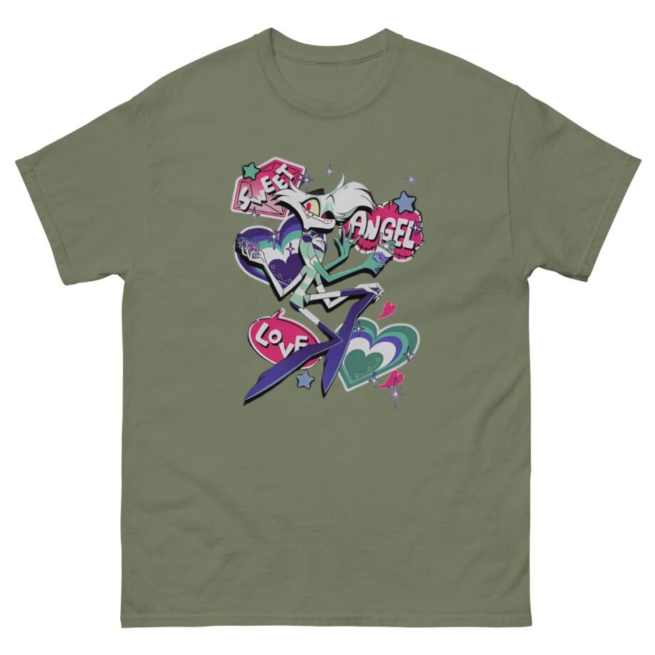 Hazbin Hotel Sweet Angel Love Angel Dust Unisex classic tee