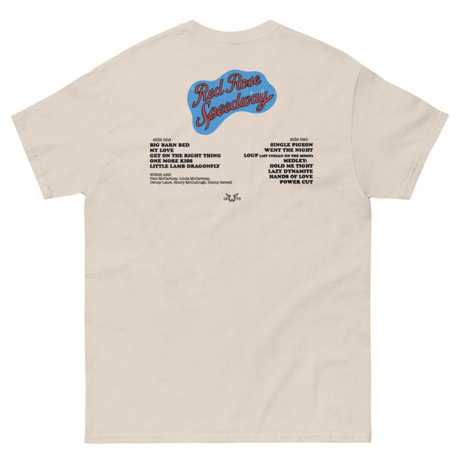 Wings Red Rose Unisex classic tee