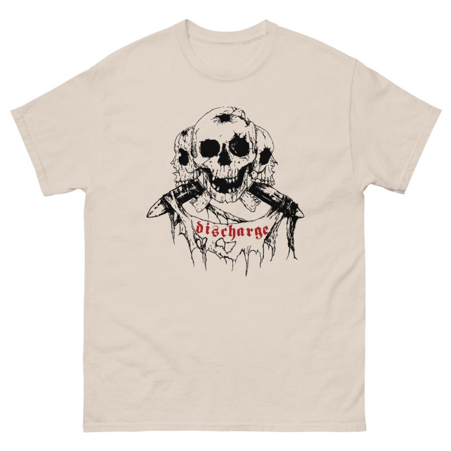Discharge Three Skulls Unisex classic tee