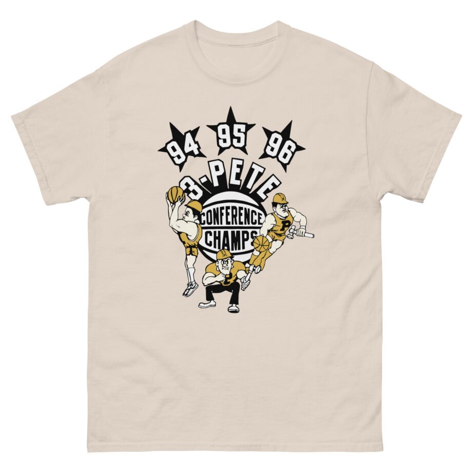 Purdue 3-pete Conference Champs Unisex classic tee