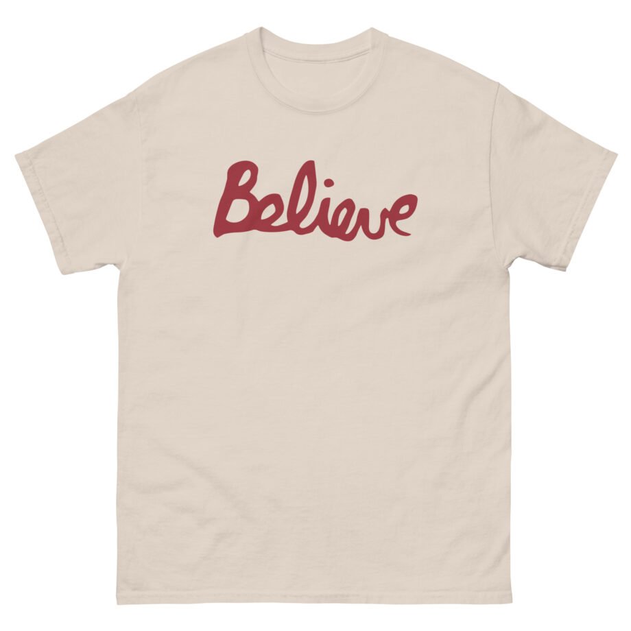Valencia Believe Cursive Unisex classic tee