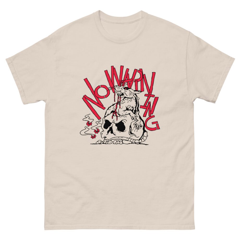 No Warning Rat Skull Unisex classic tee