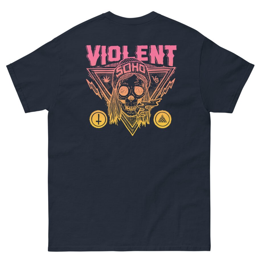 Violent Soho Blazin' Skull Gradient Unisex classic tee