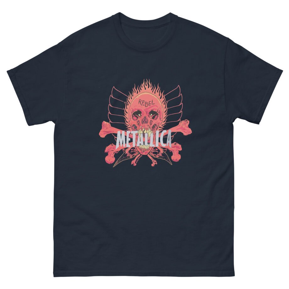 Fede Vigevani Vintage 90s Metallica Pushead Rebel Skull Unisex classic tee