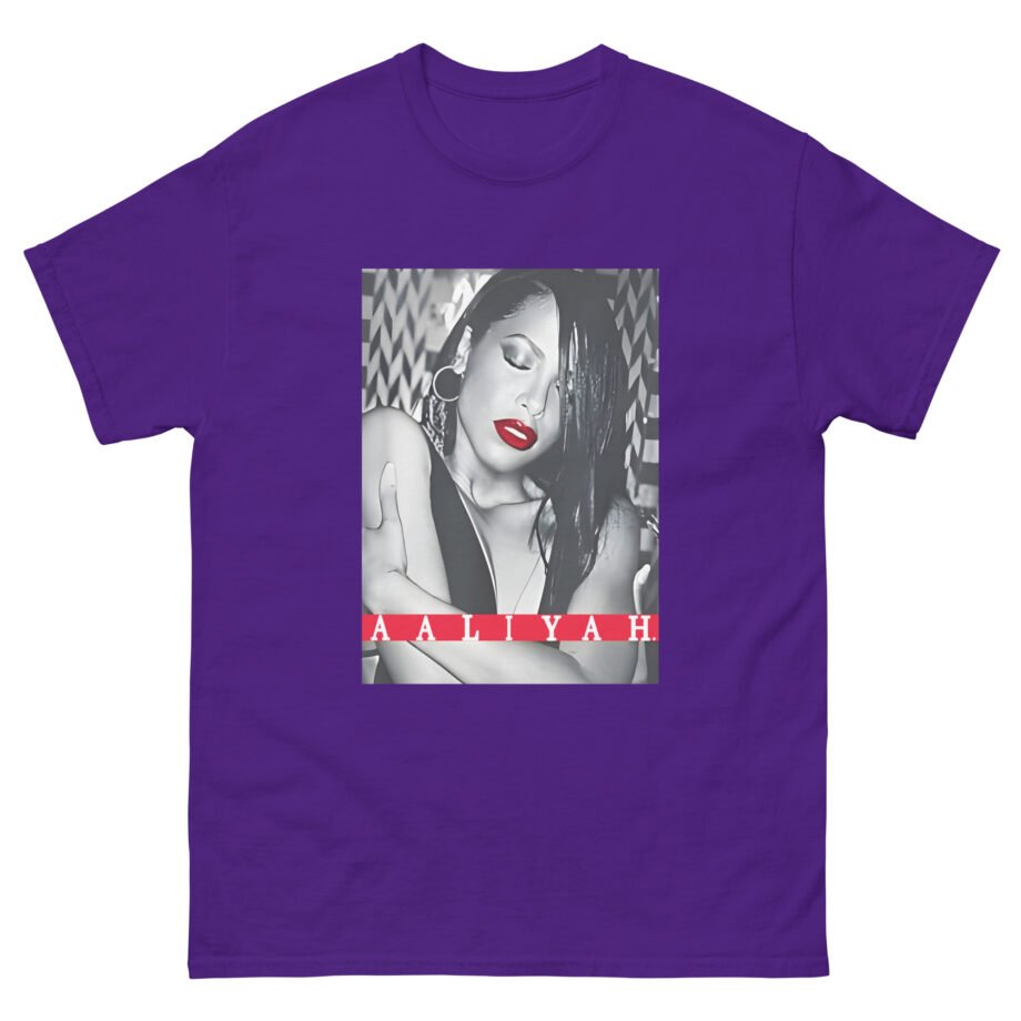 Aaliyah Red Lips Unisex classic tee