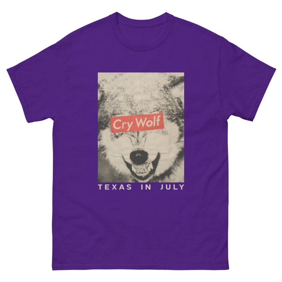 Texas in July Cry Wolf Concert Tour Unisex classic tee