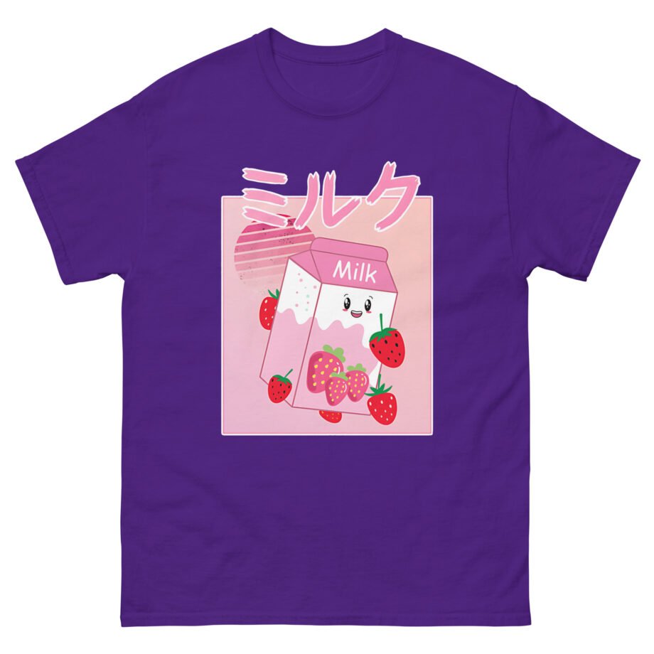 Georgenotfound Anime Strawberry Milk Shake Unisex classic tee