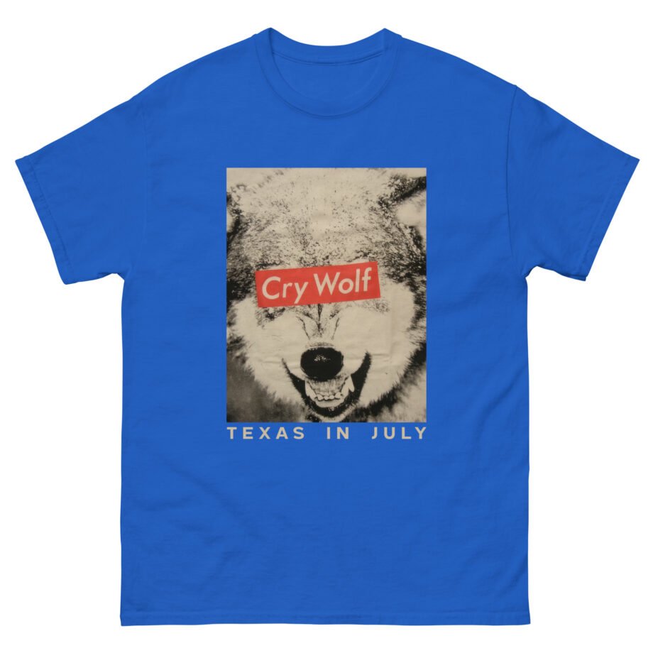 Texas in July Cry Wolf Concert Tour Unisex classic tee