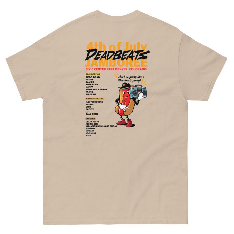 Deadbeats Jamboree Hot Dog Unisex classic tee