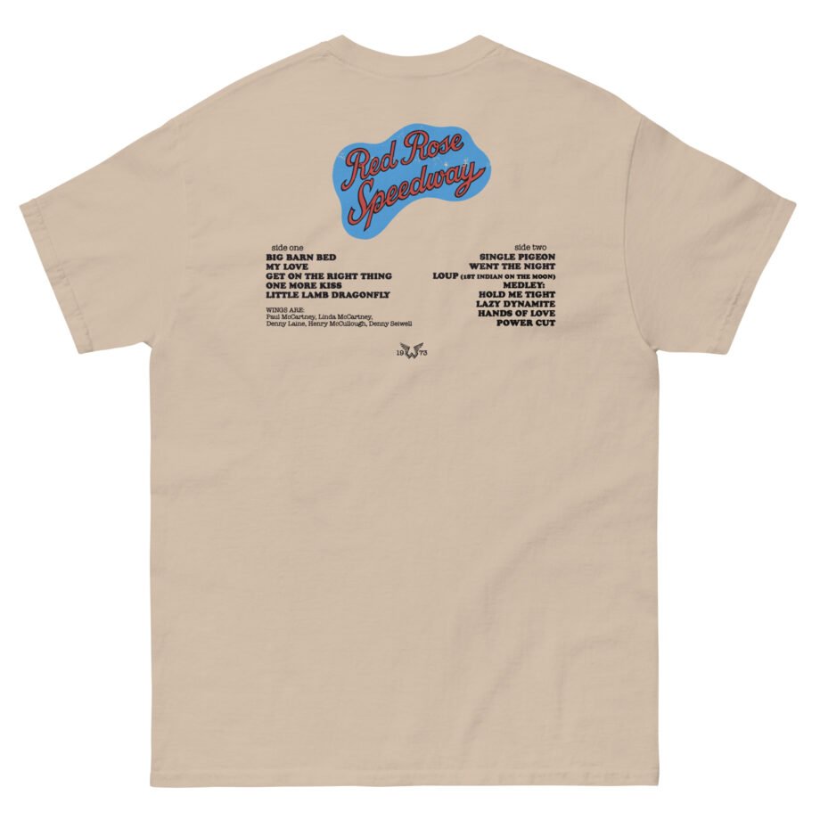 Wings Red Rose Unisex classic tee