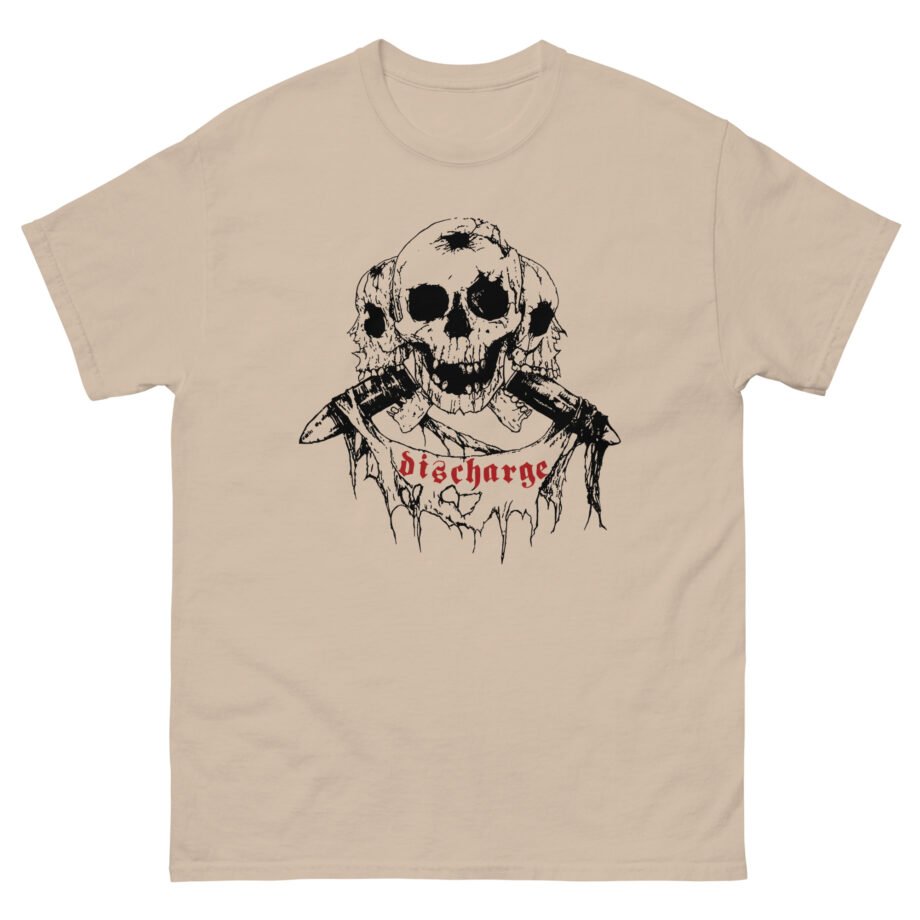 Discharge Three Skulls Unisex classic tee