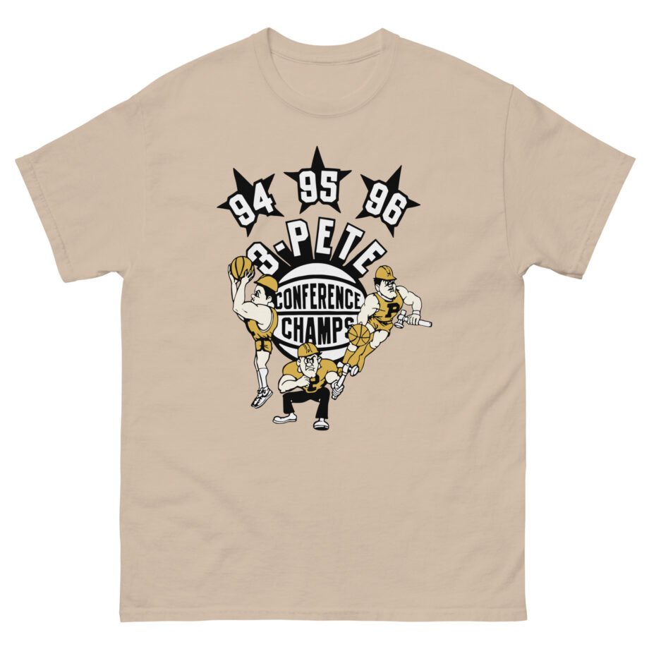 Purdue 3-pete Conference Champs Unisex classic tee