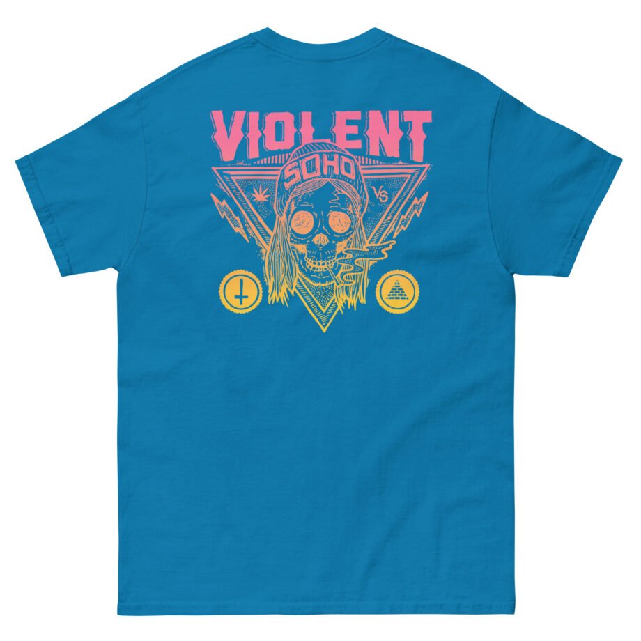 Violent Soho Blazin' Skull Gradient Unisex classic tee