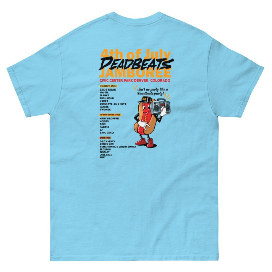 Deadbeats Jamboree Hot Dog Unisex classic tee