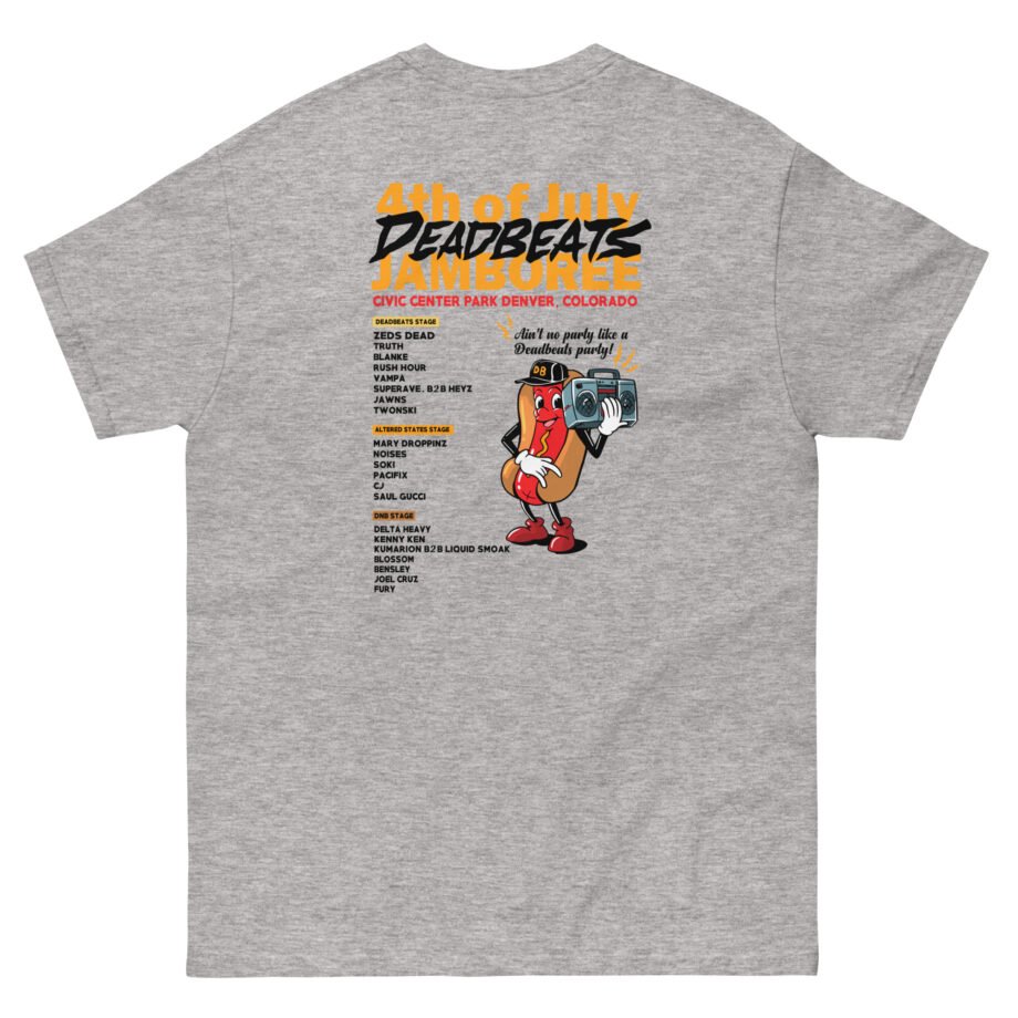 Deadbeats Jamboree Hot Dog Unisex classic tee