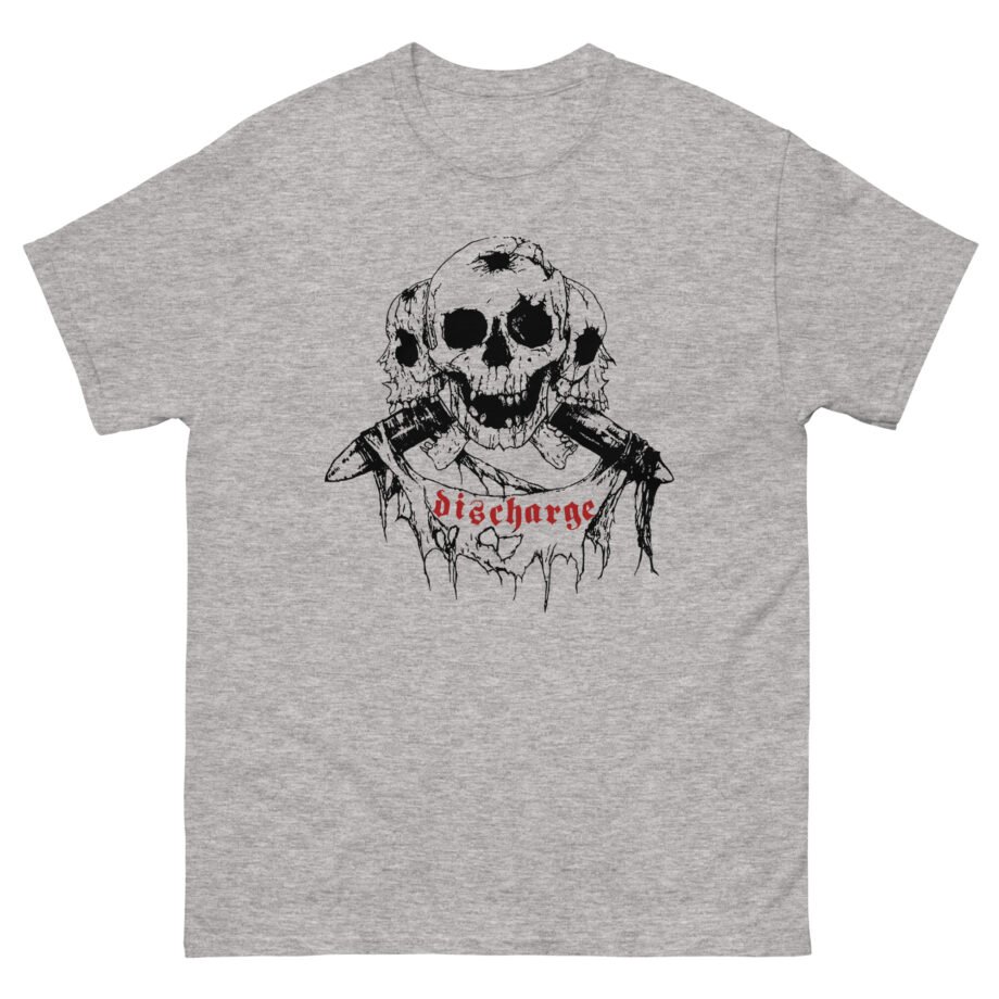 Discharge Three Skulls Unisex classic tee