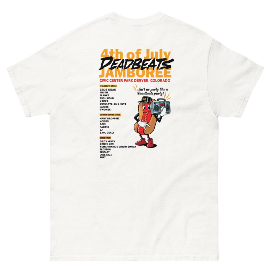 Deadbeats Jamboree Hot Dog Unisex classic tee