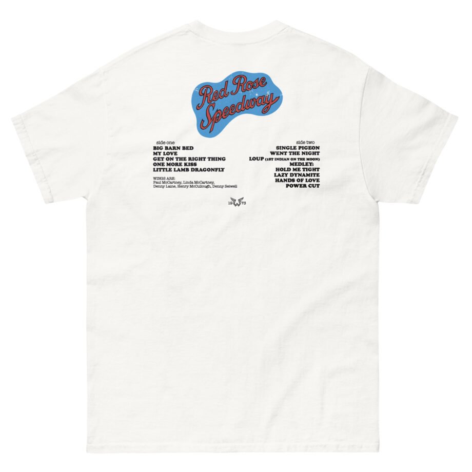 Wings Red Rose Unisex classic tee