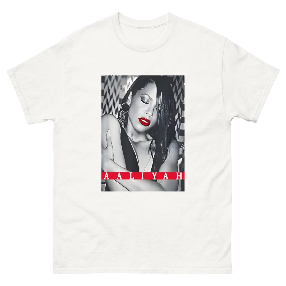 Aaliyah Red Lips Unisex classic tee