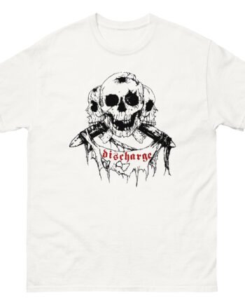 Discharge Three Skulls Unisex classic tee