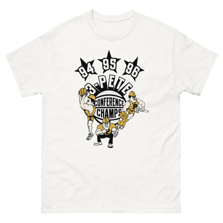 Purdue 3-pete Conference Champs Unisex classic tee