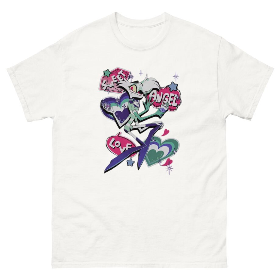 Hazbin Hotel Sweet Angel Love Angel Dust Unisex classic tee