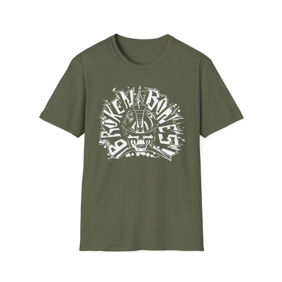 Broken Bones Skull Unisex Softstyle T-shirt